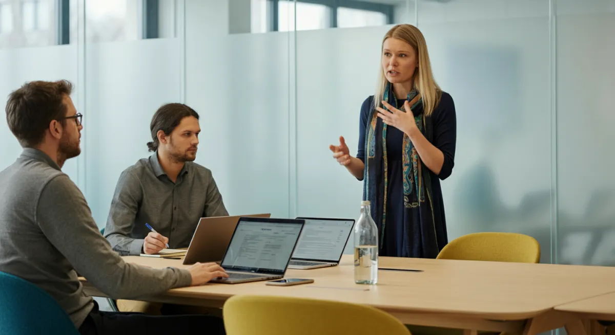 jovens empreendedores em reunião